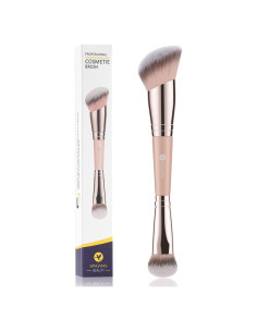Brocha de Maquillaje KINGMAS Doble Cara Angulada Rosa