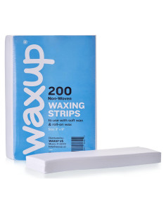 Cintas de Cera No Tejidas Waxup 200 Piezas 7.62x22.86cm