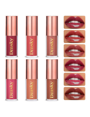 Set de Tinte de Labios Hidratante Dmsky - 6 Colores Brillantes
