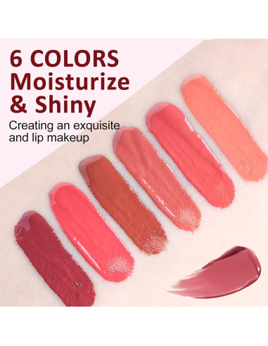 Set de Tinte de Labios Hidratante Dmsky - 6 Colores Brillantes