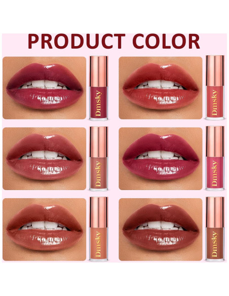 Set de Tinte de Labios Hidratante Dmsky - 6 Colores Brillantes Set de Tinte de Labios Hidratante Dmsky - 6 Colores Brillantes