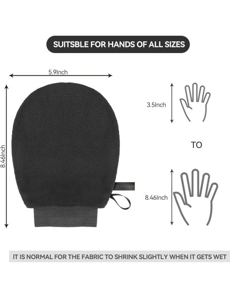 Guantes Exfoliantes YPNZXQDX 2 Pcs para Ducha - Limpieza Profunda