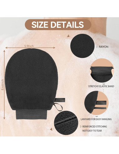 Guantes Exfoliantes YPNZXQDX 2 Pcs para Ducha - Limpieza Profunda