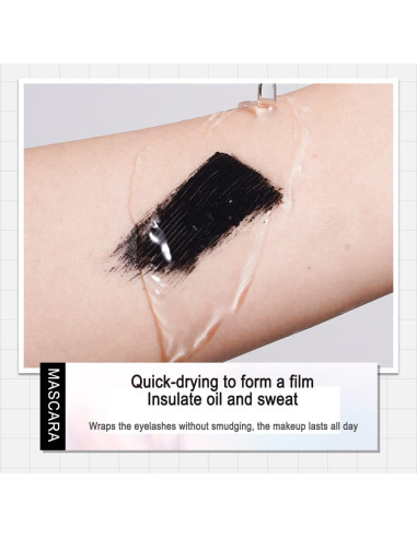 Máscara 2 en 1 NaSeny Negra Impermeable Volumen y Longitud