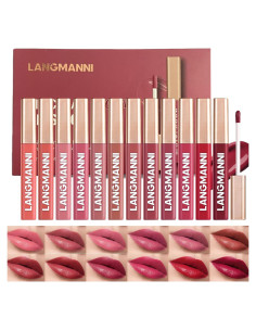Juego de Labiales Líquidos Jolilab - 12 Colores Hidratantes