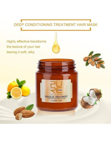 Máscara Mágica para el Cabello PURC 120ml - 2 Pcs Tratamiento