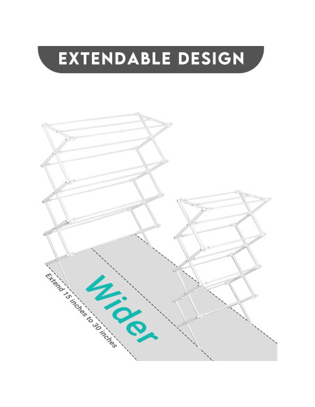 Estante Plegable para Secar Ropa ZOES HOMEWARE 4 Niveles 1.22m Estante Plegable para Secar Ropa ZOES HOMEWARE 4 Niveles 1.22m