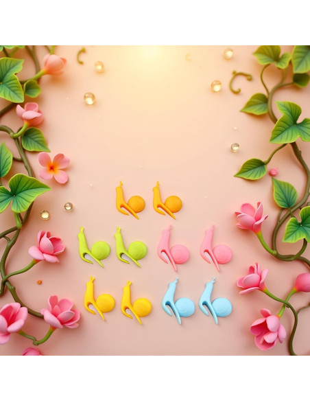 10 Infusores de Té de Silicona Caracol Dreamxue - Colorido