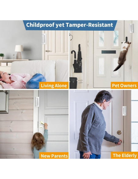 Cerradura de Refuerzo de Seguridad Auzev Plateada 1Pack