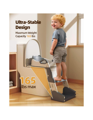 Asiento de Entrenamiento para Baño Szwbee 3-en-1 con Escalera