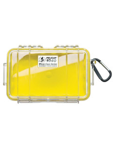 Estuche Micro Pelican 1040 Amarillo Transparente IP67