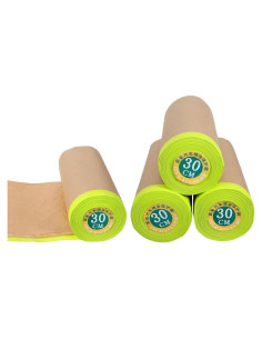 4 Rollos Papel de Enmascarar Pre-Cinta 45.72 cm x 20.12 m Lemecima
