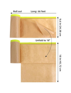 4 Rollos Papel de Enmascarar Pre-Cinta 45.72 cm x 20.12 m Lemecima 2
