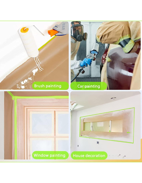 Papel de Enmascarar Pre-Cintado Yudahgan 45.72 cm x 15.24 m - 2 Rollos