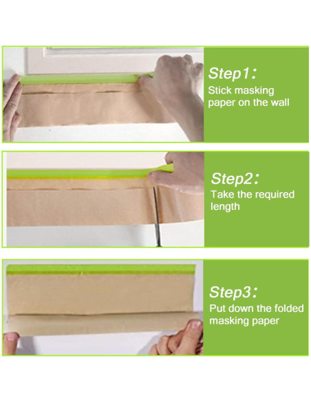 Papel de Enmascarar Pre-Cintado Yudahgan 45.72 cm x 15.24 m - 2 Rollos