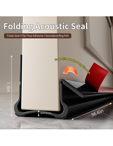 Tapón de Corrientes de Aire para Puertas VI EN POPO 93 cm Blanco