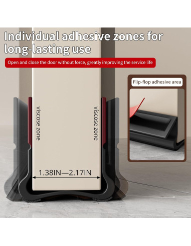 Tapón de Corrientes de Aire para Puertas VI EN POPO 93 cm Blanco