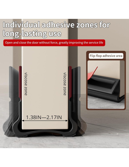 Tapón de Corrientes de Aire para Puertas VI EN POPO 93 cm Blanco