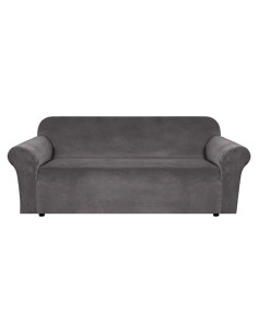 Funda de Sofá Elástica H.VERSAILTEX Terciopelo Gris 183-229 cm