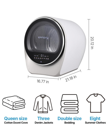 Secadora Compacta Effidry GDZ30-251E 30L 110V Portátil
