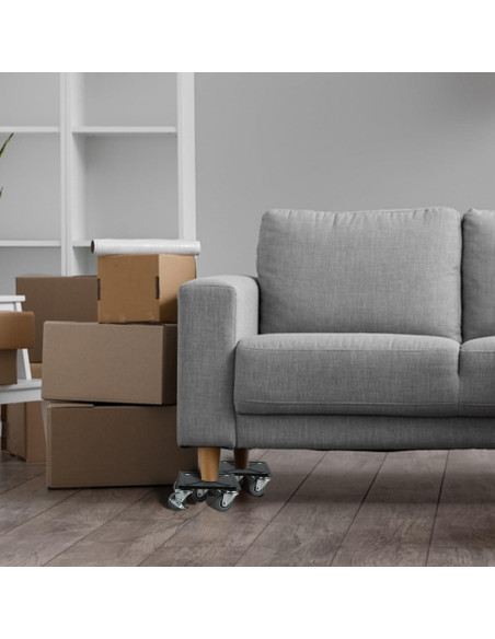 Carro de Muebles H HUGELEAF con 5 Ruedas 360 y Carga 786 kg