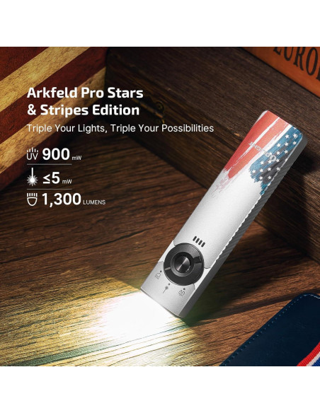 Linterna EDC OLIGHT Arkfeld Pro Recargable 1300 Lúmenes