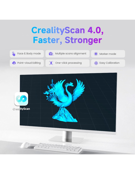 Escáner 3D Creality CR-Scan Otter Lite, 0.05mm, Inalámbrico