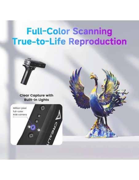 Escáner 3D Creality CR-Scan Otter Lite, 0.05mm, Inalámbrico