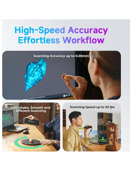 Escáner 3D Creality CR-Scan Otter Lite, 0.05mm, Inalámbrico