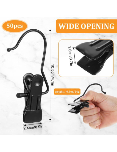 50 Clips para Colgar Botas CIATBYYJ, Metal Antideslizante