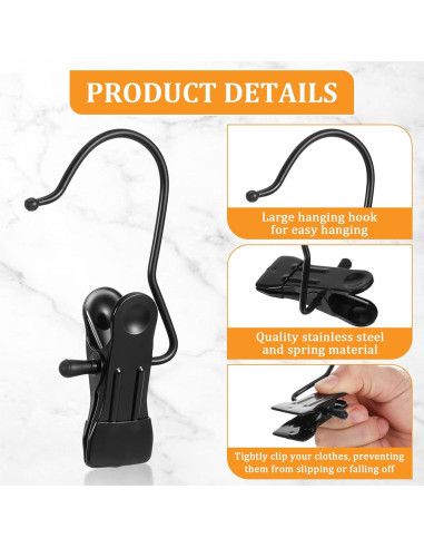 50 Clips para Colgar Botas CIATBYYJ, Metal Antideslizante