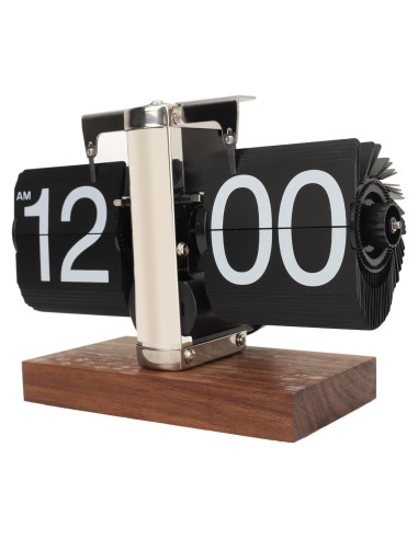 Reloj de Páginas Digital Bewinner Retro Acero Inoxidable 14x20.5cm