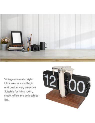 Reloj de Páginas Digital Bewinner Retro Acero Inoxidable 14x20.5cm