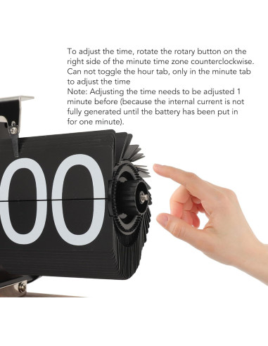 Reloj de Páginas Digital Bewinner Retro Acero Inoxidable 14x20.5cm