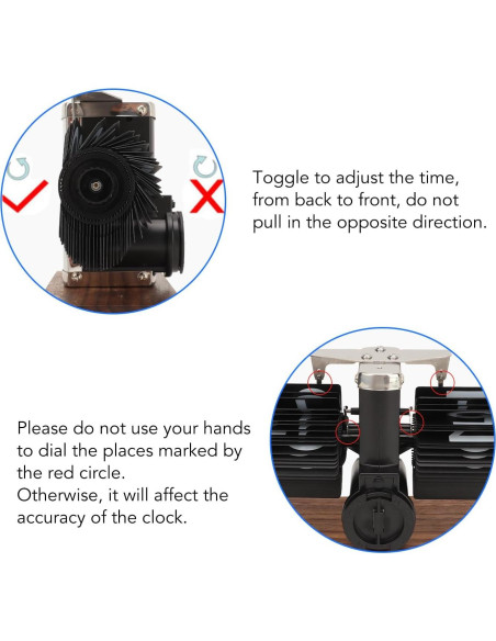 Reloj de Páginas Digital Bewinner Retro Acero Inoxidable 14x20.5cm