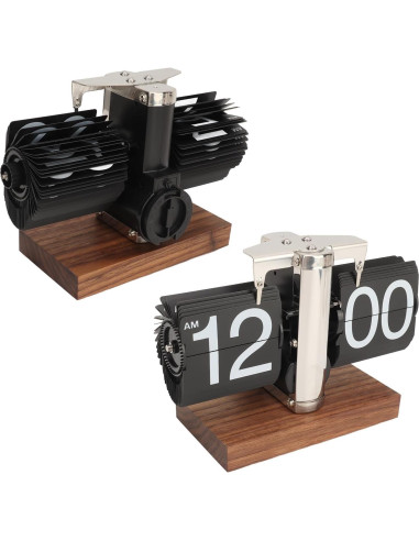 Reloj de Páginas Digital Bewinner Retro Acero Inoxidable 14x20.5cm