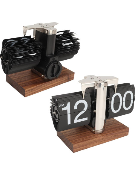 Reloj de Páginas Digital Bewinner Retro Acero Inoxidable 14x20.5cm