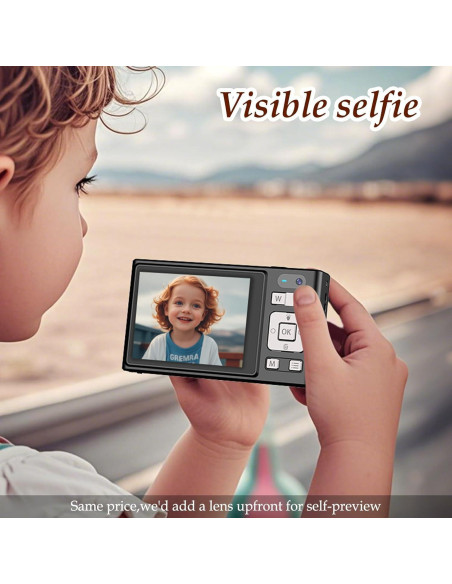 Cámara Digital Forc X02 4K con Tarjeta 64GB y Zoom 18X