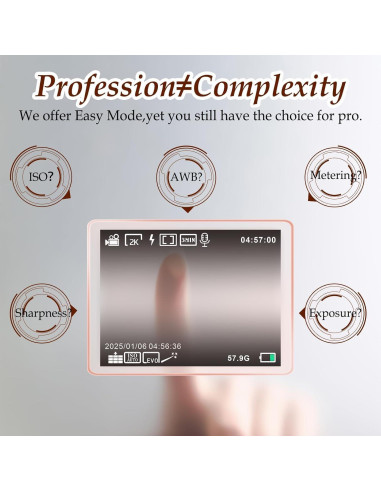 Cámara Digital Forc X02 4K con Tarjeta 64GB y Zoom 18X