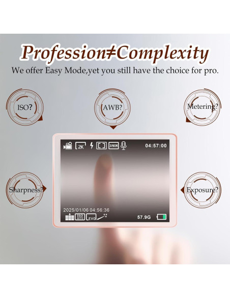 Cámara Digital Forc X02 4K con Tarjeta 64GB y Zoom 18X