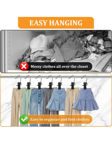 50 Clips para Colgar Botas CIATBYYJ, Metal Antideslizante