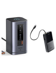 Baseus Estación de Acoplamiento 11 en 1 + Batería Externa 10000mAh