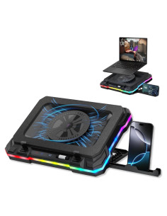 Base de Enfriamiento para Laptop Gaming Tilted Nation con Hub USB