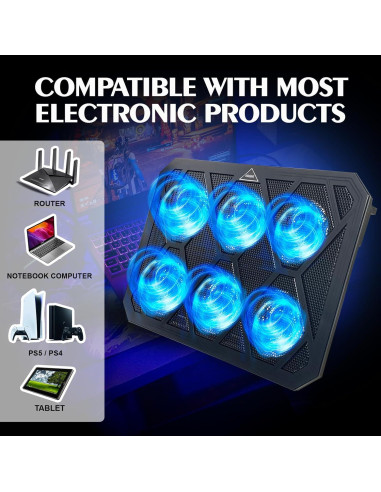 Base de Enfriamiento NAGAN para Laptop 14-17.3" Ergonómica