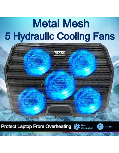 Base de Enfriamiento NAGAN para Laptop 14-17.3" Ergonómica