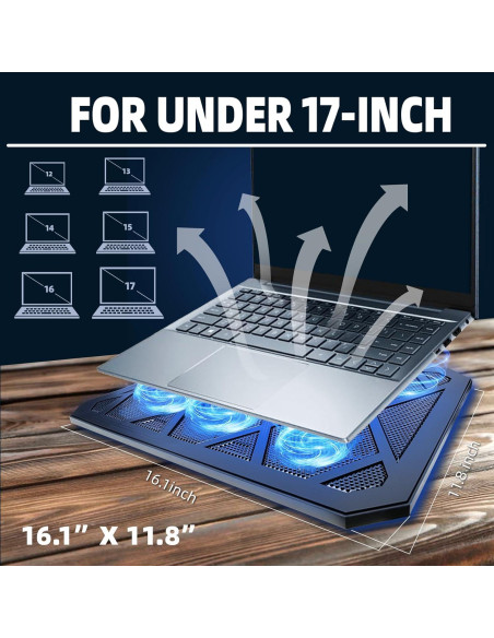 Base de Enfriamiento NAGAN para Laptop 14-17.3" Ergonómica