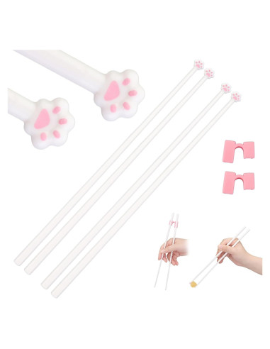 2 Pares de Palillos de Gato Dexspoeny - Reutilizables y Antideslizantes