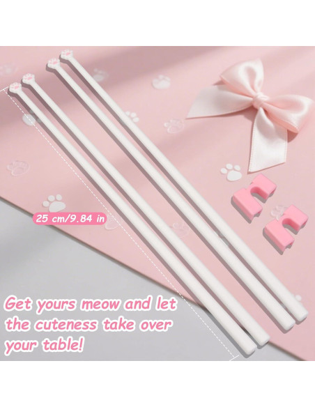 2 Pares de Palillos de Gato Dexspoeny - Reutilizables y Antideslizantes