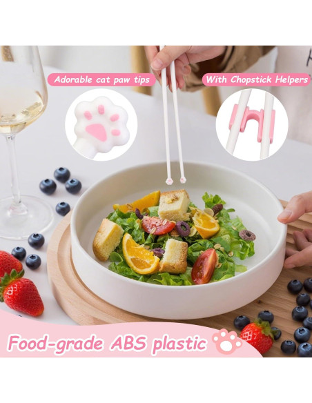 2 Pares de Palillos de Gato Dexspoeny - Reutilizables y Antideslizantes