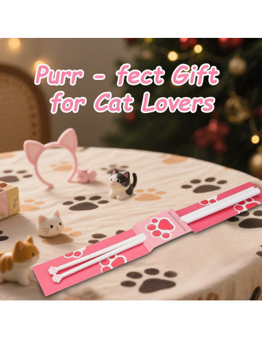 2 Pares de Palillos de Gato Dexspoeny - Reutilizables y Antideslizantes